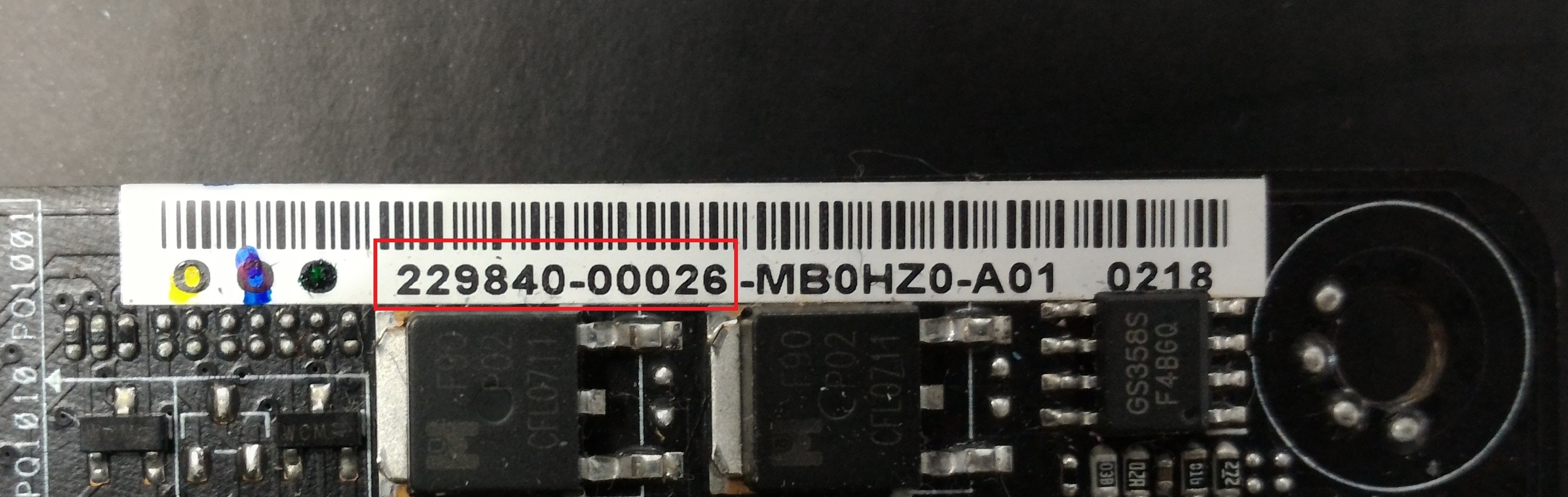 motherboard serial number msi